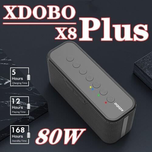 XDOBO X8 Plus 80W Bluetooth Speaker Box TWS Wireless Subwoofer Boombox Built-in DSP Chip HiFi Stereo Home Theater Music Center