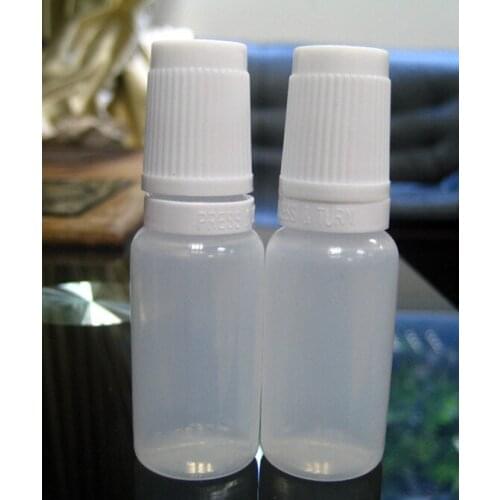 Bottle pe bottle 15ml dropper bottle childproof and tamperproof cap
