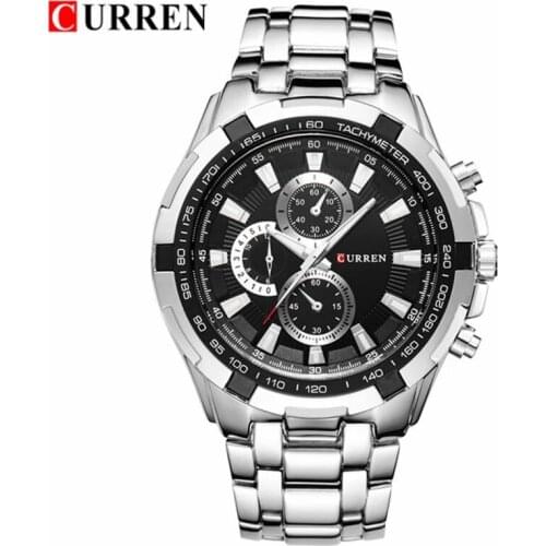 CURREN Watches Men Top Brand Luxury Fashion Casual Watch Male Stainless Steel Waterproof Quartz Wristwatch Relogio Masculino