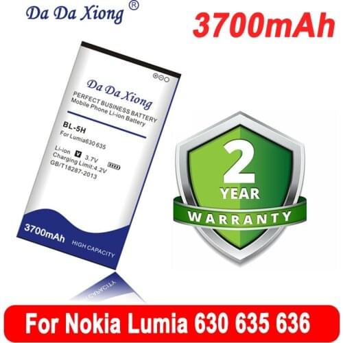 Da Da Xiong high capacity 3200mAh BL-5H BL5H Li-ion Phone Battery for Nokia Lumia 630 635 636 638 RM-977 RM-978 Phone Battery