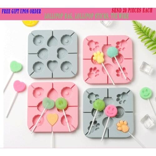DIY lollipop mould Pudding gummies Homemade cartoon handmade chocolate Dessert tools