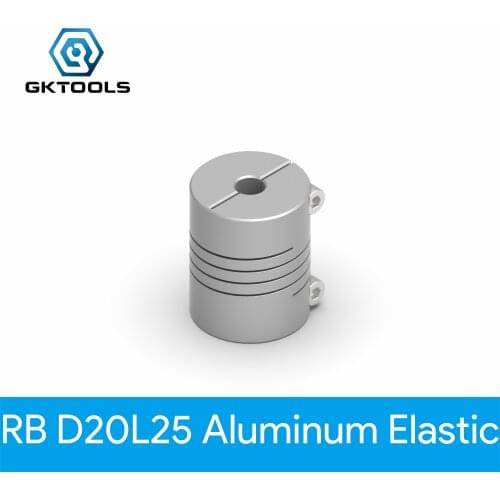 GKTOOLS CNC coupler couples OD 20X25mm ID6.35/7/8/9.5/10mm Aluminium Stepper Motor Flexible Shaft coupling