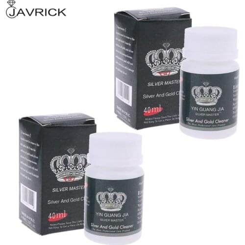2Pcs Jewelry Cleaning Versatile Rust Remover Anti Tarnish Protection Ring Diamond Rust Detergent 40ml Silver Gold Clean
