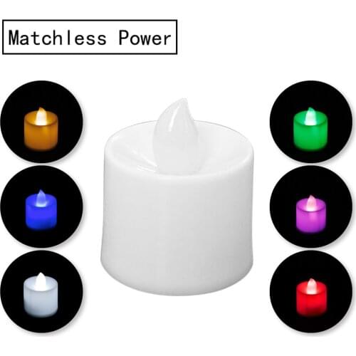 Flameless Tealight Candles LED Lights Color Changing Battery Operated Tea Night Lamp Electronic Fake Candles Wedding Party Decor