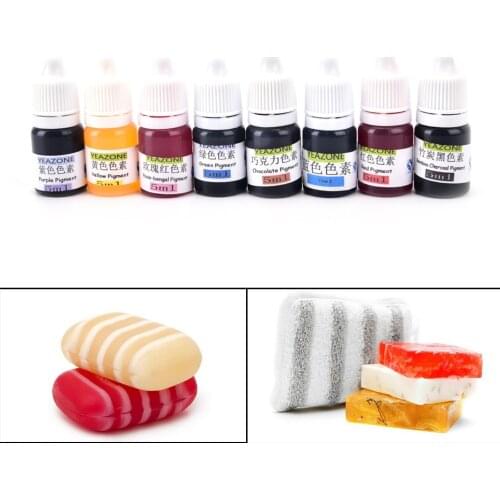 8 Colors 5ml Handmade Soap DYE Pigments Colorant Toolkit Materials Hand Made Soap Base Colour Liquid Pigment