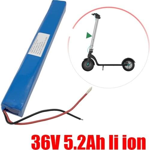 Customized 18650-10S2P 36V 4Ah 5.2Ah 6Ah Lithium Ion Battery for Kick Scooter