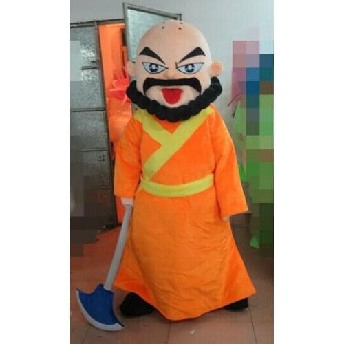 Bald Cartoon Doll Mascot Costume Cosplay Party Fancy Dress Up Carnival Stage Performance Clothes Adult Size One Piece