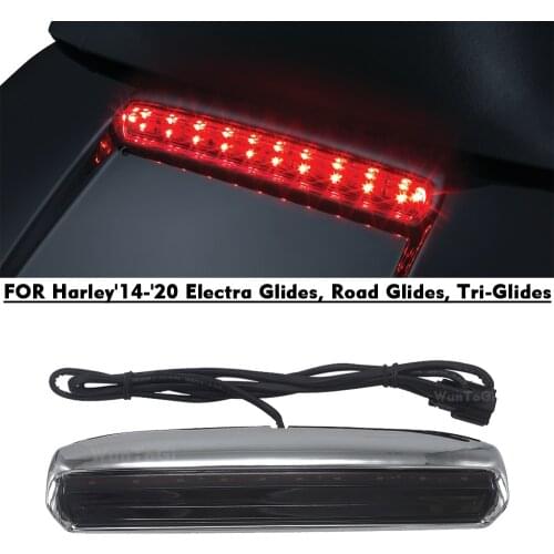 Motorcycle Decorative Lights For Harley Electra Low CVO Road Glide Super Limited Low Three Glide LED Tour-Pak Cover 2014-2020