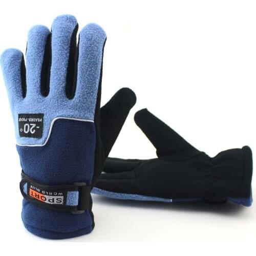 Men Gloves Warm Fleece Winter Hunting Breathable Gloves Fleece Full Finger Glove Anti-skid Glove Dropship
