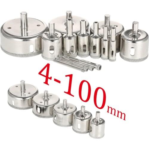 Wholesale Diamond Coated Drill Bit Set Tile Marble Glass Ceramic Hole Saw Drilling Bits For Power Tools 6mm-100mm