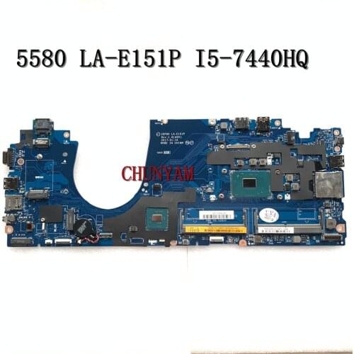 BRAND NEW CDP80 LA-E151P For DELL Latitude 5580 Laptop Motherboard I5-7440HQ CN-0GDGX9 GDGX9 Mainboard 100%Tested