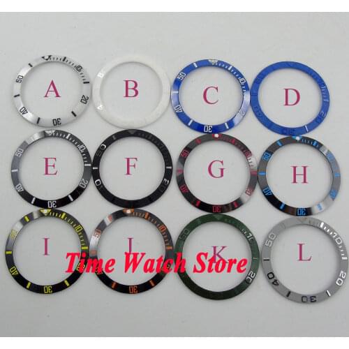 New arrive Multi-color 38mm Parnis high quality ceramic bezel for mens watches B7