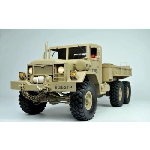 NEW 1/10 Scale RC 6X6 Military Truck Tractor Metal Chassis Rock Cralwer 6WD VEN SCX10 AXIAL CROSS KIT