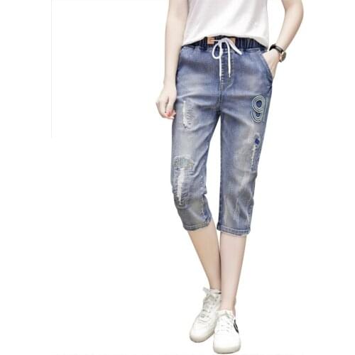 Женские летние джинсы ODFVEBX China At AliExpress