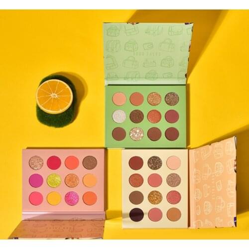 12 Colors Trendy Play Color Eyeshadow Palette Waterproof Pearlescent Eyeshadow