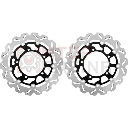 Pair Front Brake Rotor Discs For Suzuki GSX1300R HAYABUSA 2008-2016 GSX1250FA 2010-2015 GSF1200 BANDIT 2006-2019 GSF1250 2007-18