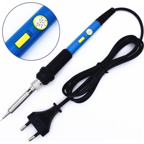 Electric Soldering Iron 60W 220V Adjustable Temperature Solder Welding Repair Tools with Power Switch EU Plug for Electronics