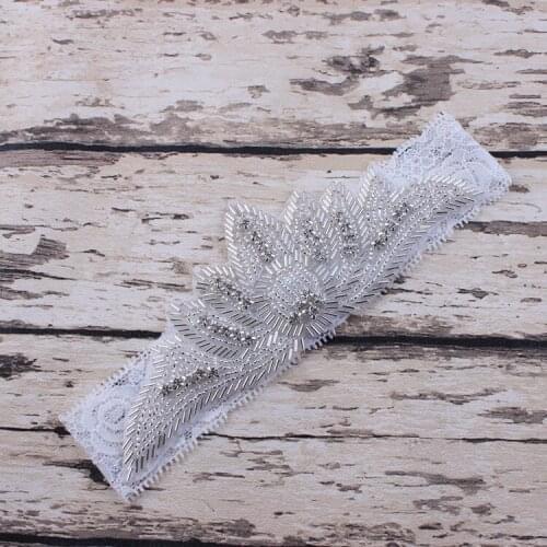 Trial order Rhinestone baby girls wedding lace crown headbands princess lace party Tiara headwear kids hair accessories