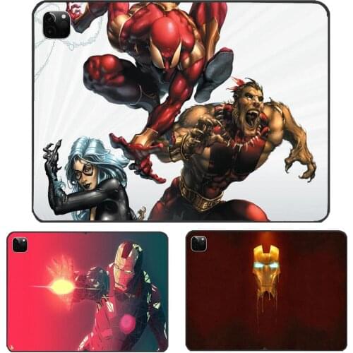Marvel Avengers Iron Man iPad Case For i Pad 10.2 Case Hunter X Hunter Soft Silicone Back Funda Protective Cover iPad Mini 5 Pro