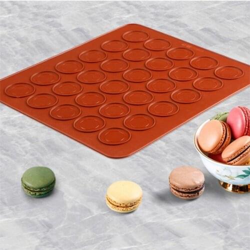 Silicone Macaron Macaroon Pastry Oven Baking Mould Sheet Mat 30-Cavity DIY Mold Baking Mat Useful Cake Decorating Tools