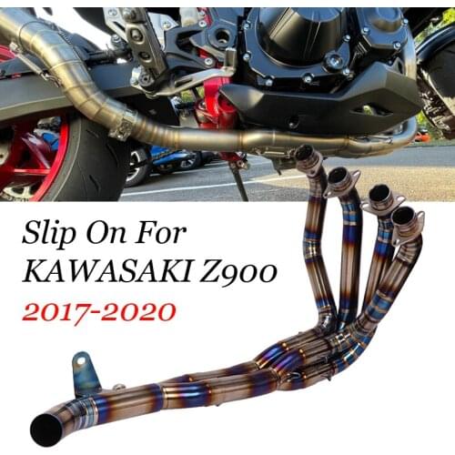 Slip-On For Kawasaki Z900 Z 900 2017 2018 2019 Motorcycle Exhaust Full System Muffler Front Header Pipe Tube