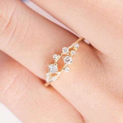 TRACYSWING Ring For Women Sweet Eternal Love Engagement Zircon Crystal Ring Fashion Jewelry Rings Wholesale TWKCR602