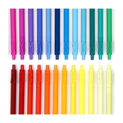 1pc Creative Letter Combination pen Black Ink neutral pen 0.5mm Business Customization Pens High-quality School Office Supplies