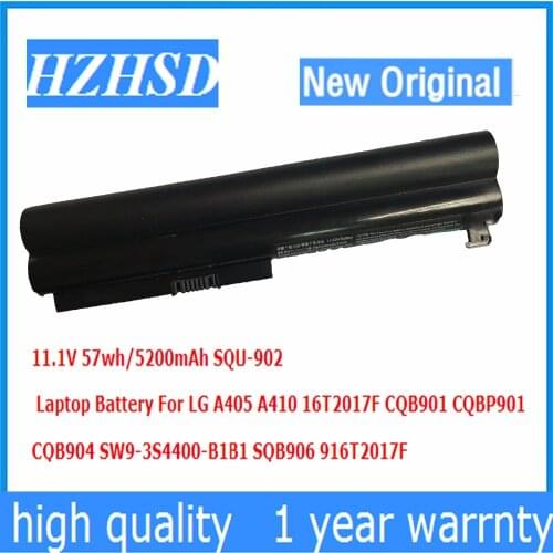 11.1V 57wh/5200mAh New Original SQU-902 Laptop Battery FOR LG A405 A410 16T2017F CQB901 CQBP901 CQB904 SW9-3S4400-B1B1 SQB906