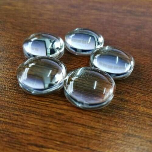 5PCS 16mm Acrylic Aspheric Plano Convex Lens No Edge LED lens Focusing Optical Lens 18mm Focal Length