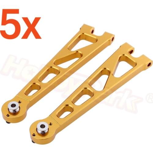 5 Pairs/Lot Alum Front Upper Susp Arm A-Arms (L/R) For 1:10 Electric Himoto E10XT E10XTL E10MT E10MTL Upgrade Parts 33601G 31602