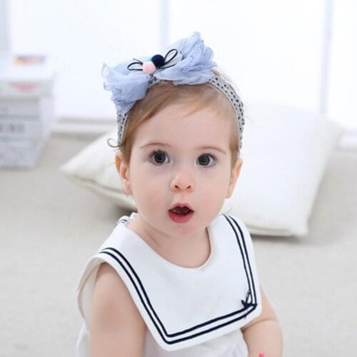 Child Bow Hair Accessories Kids Headband New High Elastic Headband Fashion For Baby Girls Princess Dress Up Beautiful Gift