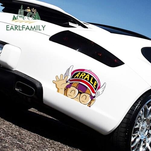 EARLFAMILY 43cm x 29.4cm for Arale Vinyl Car Stickers Car Door Waterproof Scratch-Proof Decal Motorcycle Personality Decoration