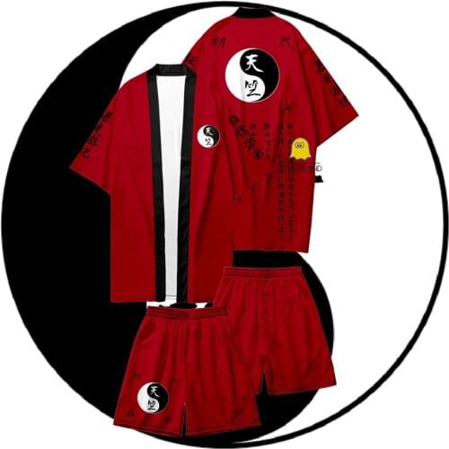 Anime Tokyo Revengers Tenjiku Haori Izana Kurokawa Kimono Kakucho Hitto Cosplay Cloak Black Red Tetta Kisaki Cardigan Shorts