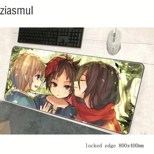 Attack on titan mouse pad locked edge pad to mouse notbook computer mousepad High-end gaming padmouse gamer to laptop mouse mats