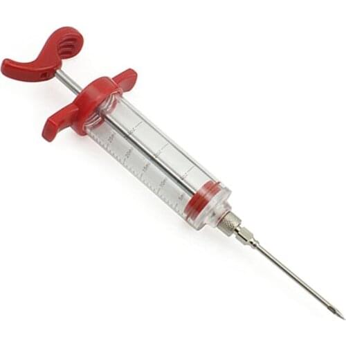 Spice Syringe Marinade Injector Flavor Syringe Cooking Meat Poultry Turkey Chicken Kitchen BBQ Tool D10 20 Dropshipping