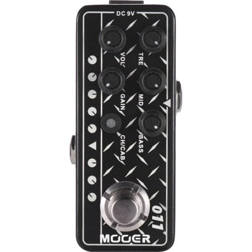 Mooer M011 Cali-Dual Electric Guitar Effects Pedal Stompbox Speaker Cabinet Simulation High Gain Tap Tempo Bass Accessories