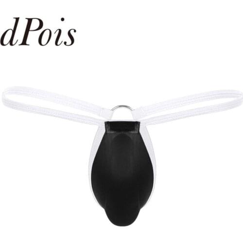 Mens Low Rise Panties U Shape Bulge Pouch Athletic Supporters Jockstraps T-back G-string Thong Briefs Underwear Underpants