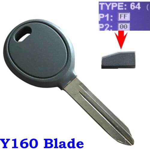 Uncut Replacement Ignition Transponder Car Remote Key Fob Shell Case Cover 4D64 ID46 Chip For Chrysler For Dodge For Jeep