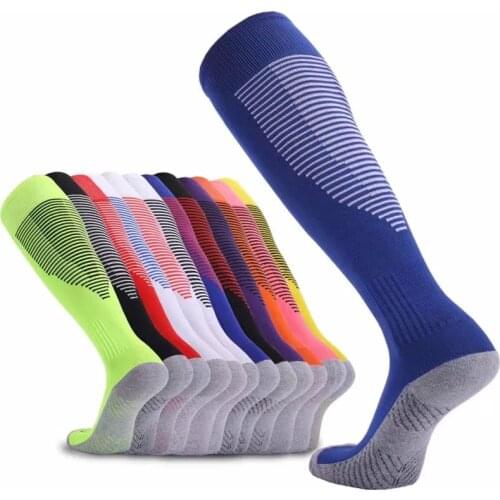 Anti-Slip Breathable Men Women Summer Running Cotton Socks Football Socks Knee High Training Long Stocking Sports Sock Cycling