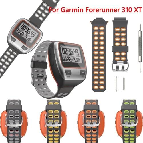 New Silicone Sport WatchBand For Garmin Forerunner 310XT Replacement Wristband Forerunner 310 XT Wristband Strap Bracelet Correa