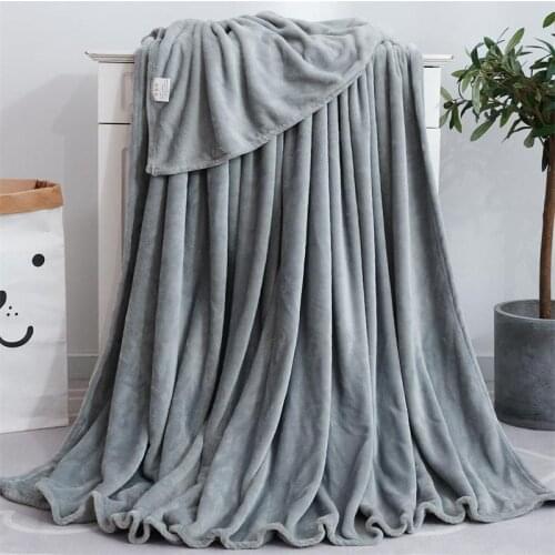 20SUCSES Solid Flannel Fleece Blanket Super Soft Warm Throw Blankets for Sofa/Bed/Travel/Bedspread
