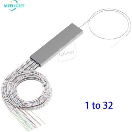 10pcs no connector Mini PLC steel tube optical fiber splitter 1 x 32