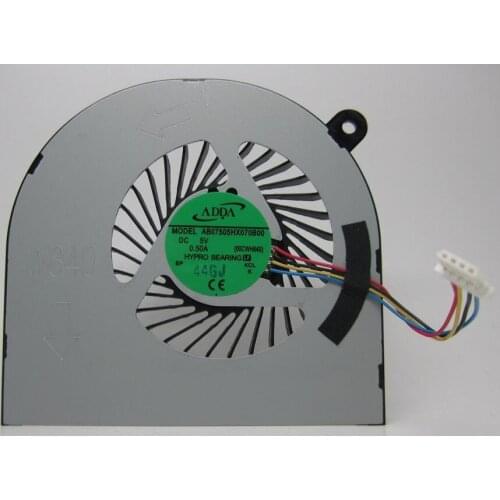 Original ADDA AB07505HX070B00 00CWH860 DC 5V 0.5A 4-pin CPU Cooling fan For Acer VN7-591 VN7-591G For CLEVO W840 H840