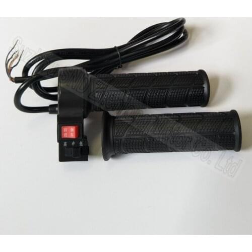 Twist throttle for electric bike with ignition and three speed switch 36v48V60v72v voltage suit for e-scooter wuxing G-L181