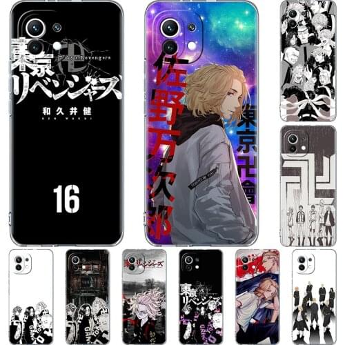 Clear Case for Xiaomi Mi Poco X3 NFC M3 11 10T Lite Phone Soft Cover Note 10 Pro 9T Transparent Celular Capa New Tokyo Revengers