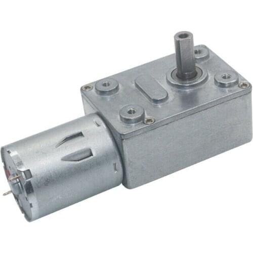 DC6V 12V 24V JGY-370 All Metal Turbo Worm Gearbox Speed Reduction Gear Motor