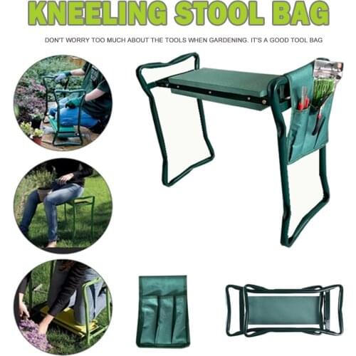 Garden Kneeler Tool Bag Gardening Knee Stool Toolkit Portable Garden Tool Storage Bag Pouch Gardening Tools Storage Container