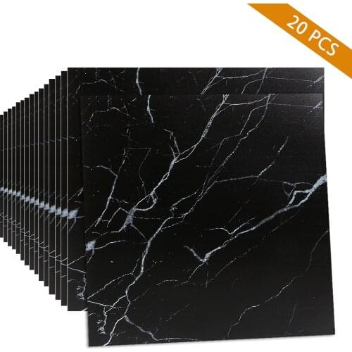 Modern Thick Self Adhesive Tiles Floor Stickers Marble Bathroom Ground Wallpapers PVC Bedroom Furniture Wall Sticker Room Decor