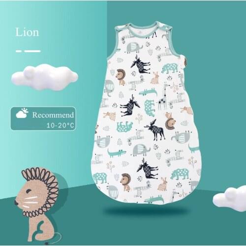Baby Sleeping Bag Cotton Kid Envelope Swaddle Sack Newborn Zipper Sleepsack Wrap Baby Short Sleeve Cartoon Bedding Quilt Blanket