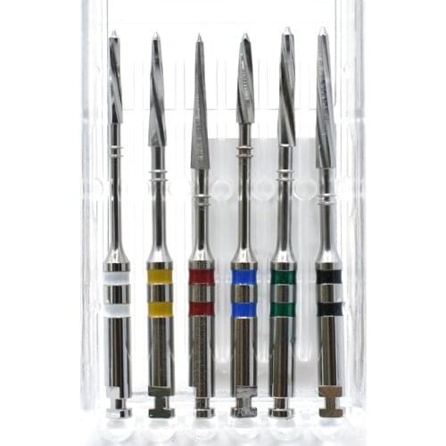 Dental instrument metal drills reamers for fiber post engine for root canal dentist tool material